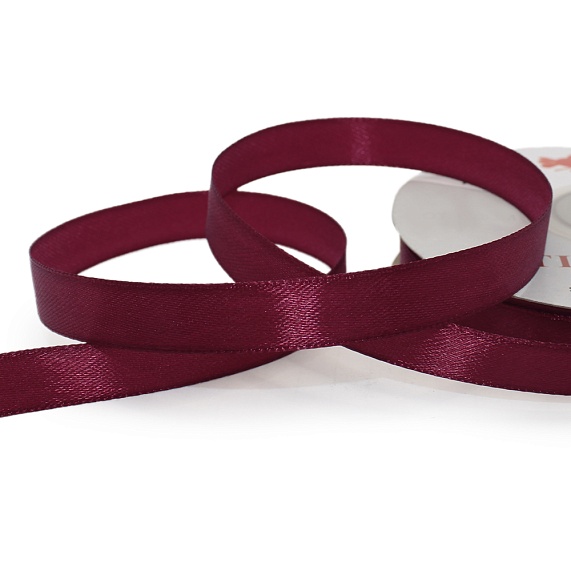 Лента атласная 12 мм  30 ярд Н бордовый 066 – №1