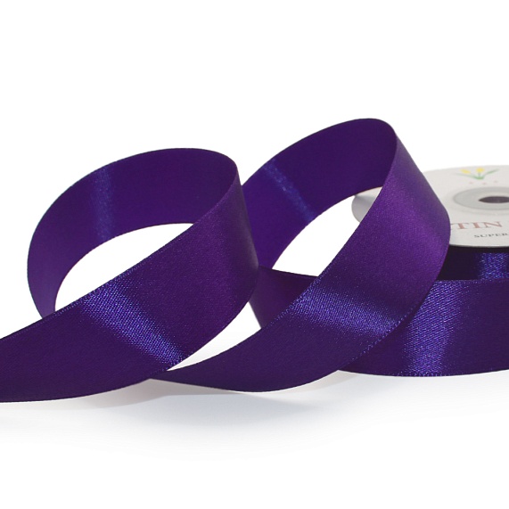 Лента атласная 25 мм  30 ярд Н фиолетовый 169 – №1