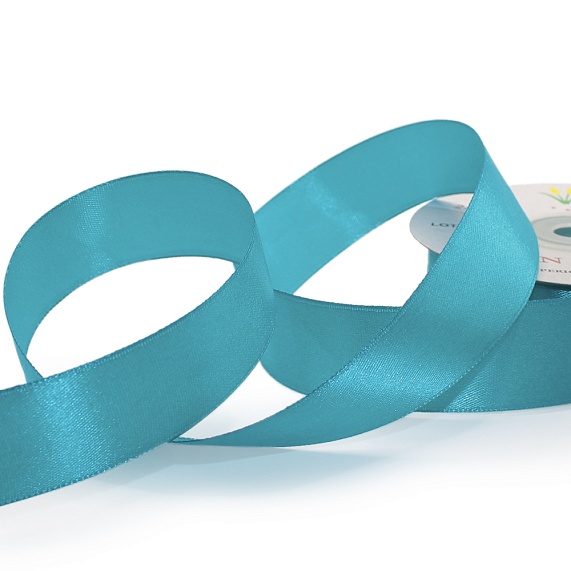 Лента атласная 25 мм  30 ярд Н бирюзовый 145 – №1
