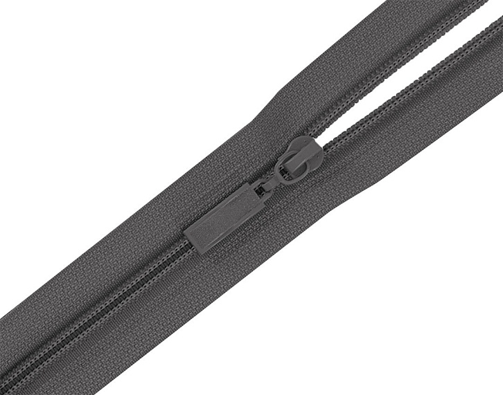 Молния спиральная 80 см Т5 разъемная  Лидер серый темный 182 – №1