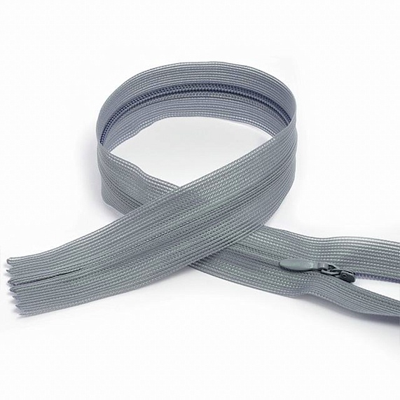 Молния потайная 50 см Т3, А серый 316 – №1