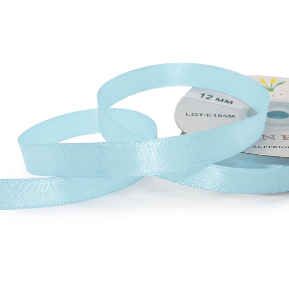 Лента атласная 12 мм  30 ярд Н голубой 143 – №1