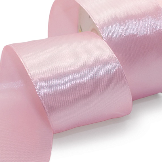 Лента атласная 50 мм  30 ярд Н розовый 068 – №1