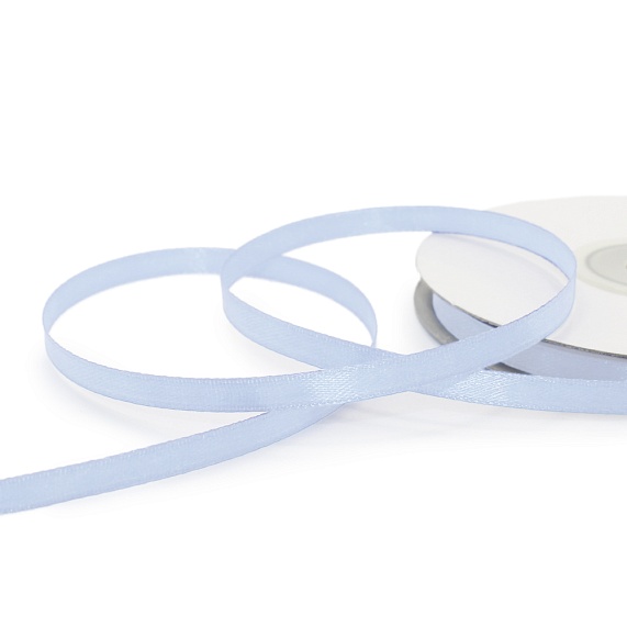 Лента атласная 6 мм  30 ярд Н голубой 151 – №1