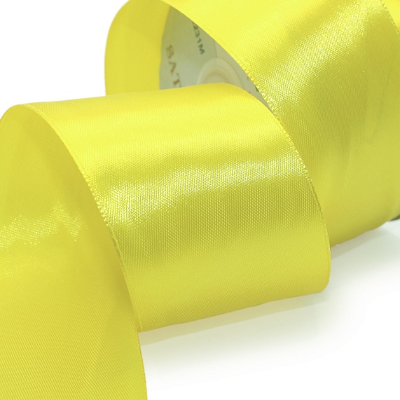 Лента атласная 50 мм  30 ярд Н желтый 015 – №1