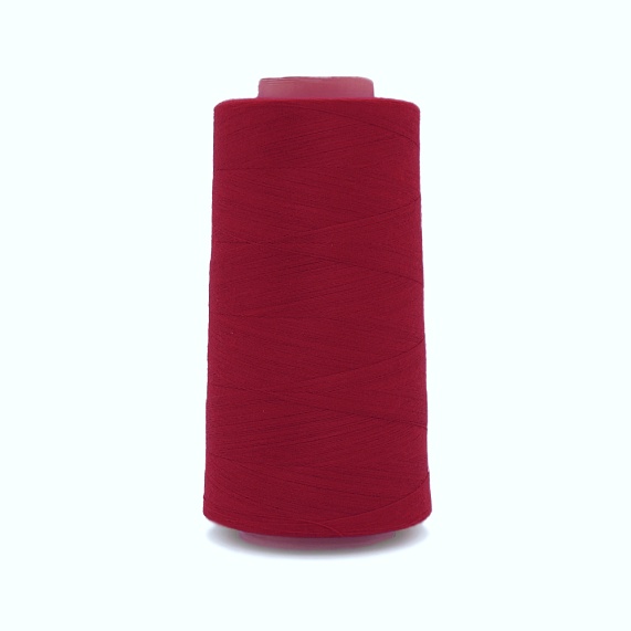 Нитки полиэстер 40/2 5000 ярд   Серебряная Нить бордовый светлый 1117 – №1