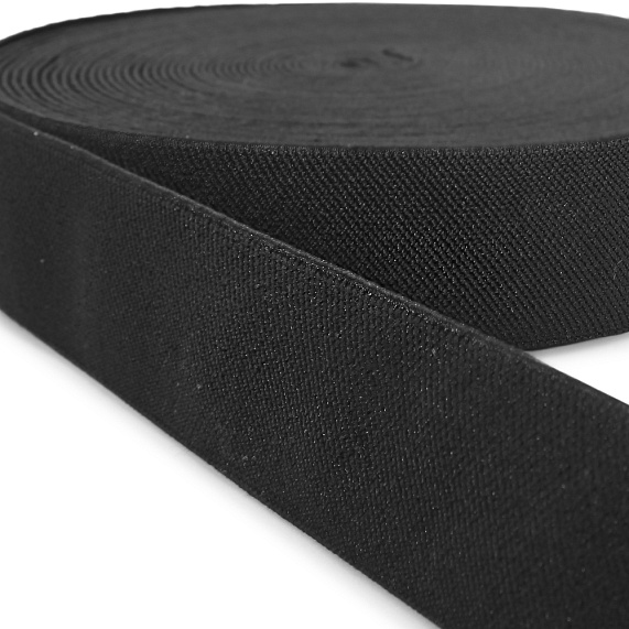 Резинка помочная 30 мм 20 м Б черный – №1