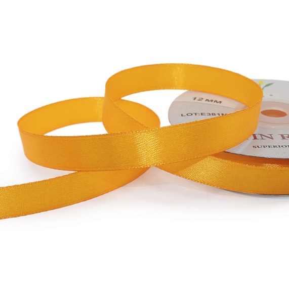 Лента атласная 12 мм  30 ярд Н оранжевый 025 – №1