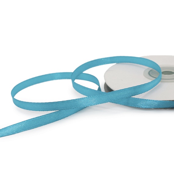 Лента атласная 6 мм  30 ярд Н бирюзовый 145 – №1
