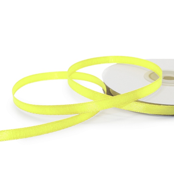 Лента атласная 6 мм  30 ярд Н желтый 015 – №1