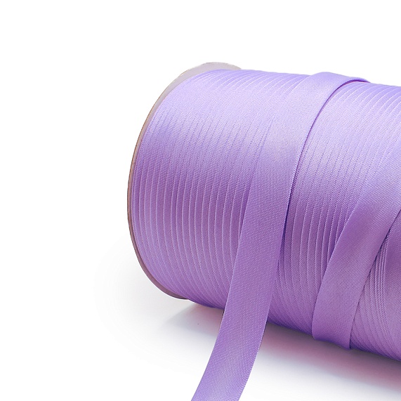 Косая бейка атласная  16 мм 132 м Н сиреневый 112 – №1