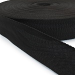 Стропа 30 мм  12 г/м  Ал черный/белый – №1