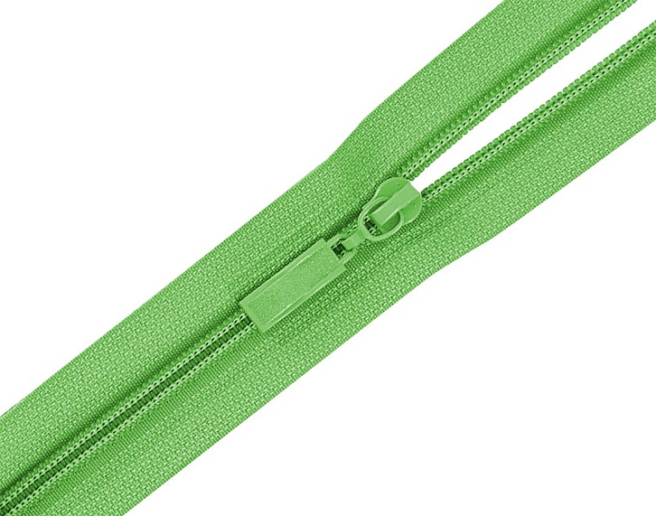 Молния спиральная 60 см Т5 разъемная  Лидер салатовый 536 – №1