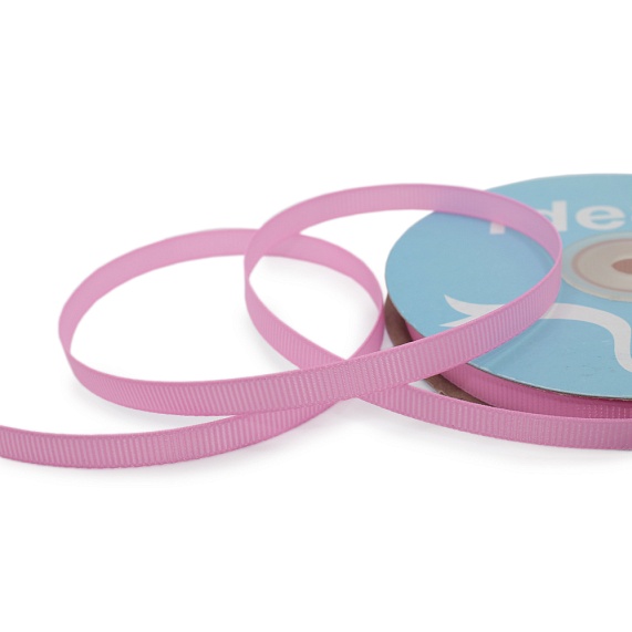 Лента репсовая  6 мм  IDEAL 27,4 м  М розовый 155 – №1