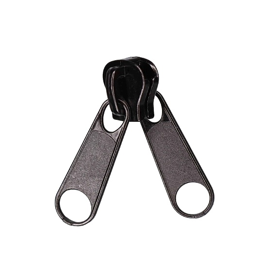 Бегунок Т8 галантерейный 2 пуллера для спиральных молний А черный – №1