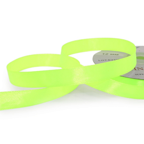 Лента атласная 12 мм  30 ярд Н салатовый 100 – №1