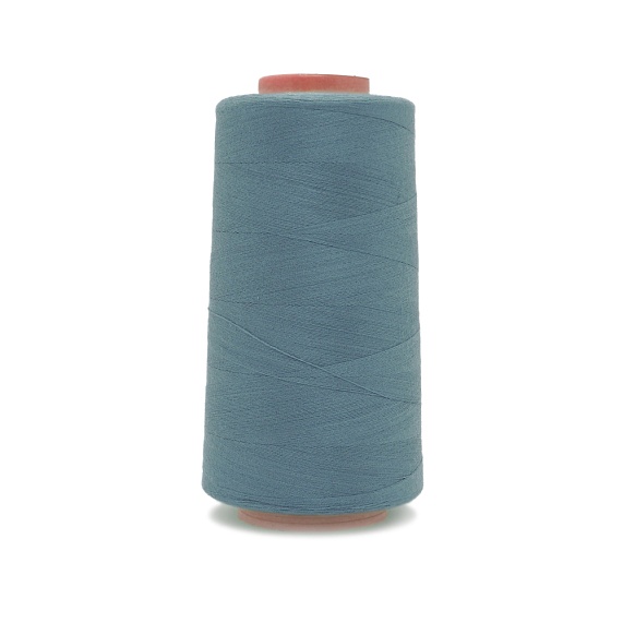 Нитки полиэстер 40/2 5000 ярд   Серебряная Нить голубой темный 1312 – №1