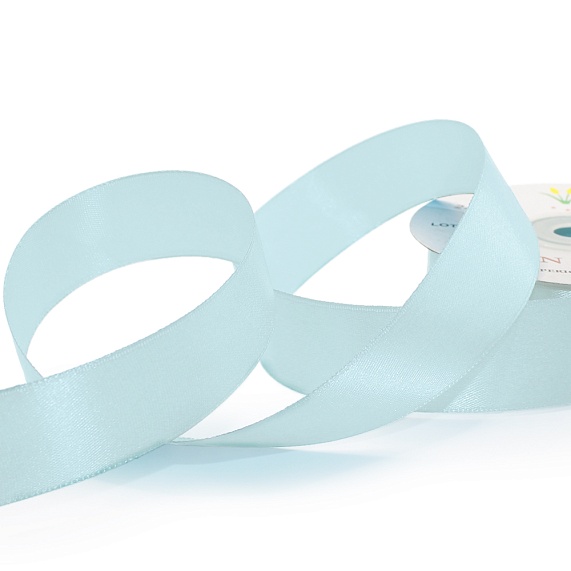 Лента атласная 25 мм  30 ярд Н голубой светлый 142 – №1