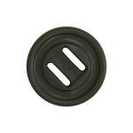 Пуговица пластиковая 17 мм двухщелевая   Канадка  ВП черный  – №3