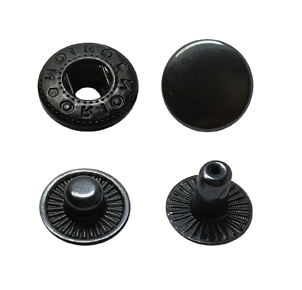 Кнопка Альфа d=15 мм металл   1000 шт А оксид – №1