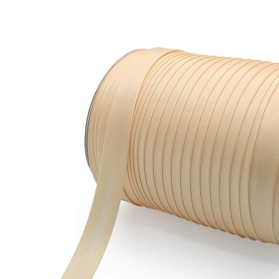 Косая бейка атласная  16 мм 132 м Н бежевый светлый 006 – №1