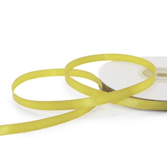 Лента атласная 6 мм  30 ярд Н желтый 017 – №1