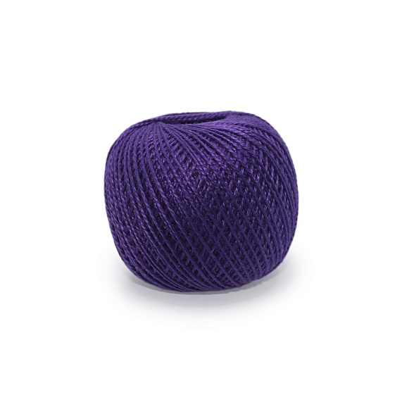 Нитки для рукоделия  Ирис  100% хлопок  150 м  ПНК им. Кирова фиолетовый темный 2212 – №1
