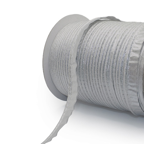 Кант атласный 65,8 м металлизированный Н серебро – №1