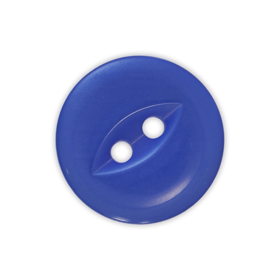 Пуговица пластиковая 14 мм 2 прокола    перламутр б/мб васильковый tpx 18-4148 – №1