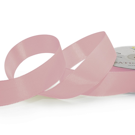 Лента атласная 25 мм  30 ярд Н розовый 069 – №1
