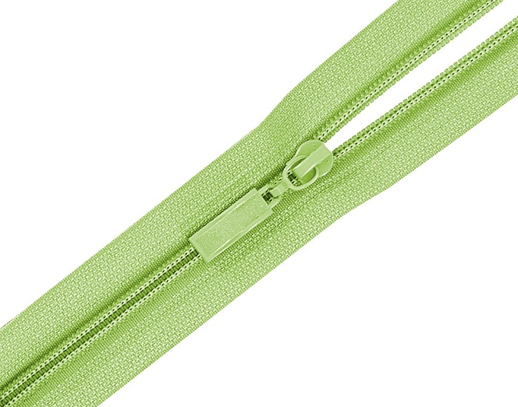 Молния спиральная 80 см Т5 разъемная  Лидер салатовый светлый 874 – №1