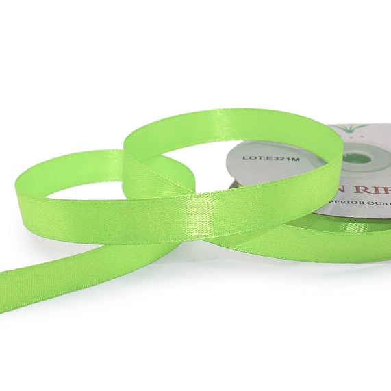 Лента атласная 12 мм  30 ярд Н зеленый светлый 102 – №1