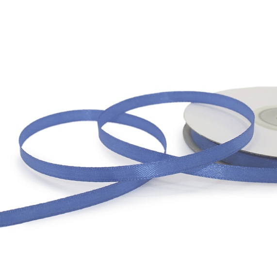 Лента атласная 6 мм  30 ярд Н синий 152 – №1