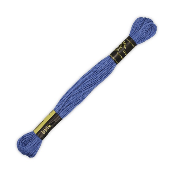 Нитки для рукоделия  Мулине  100% хлопок  10 м 12 шт ПНК им. Кирова синий 8207 – №1