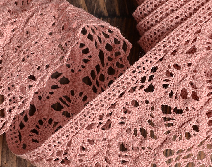 Тесьма вязаная  50 мм 10 м арт.TBY-6368 М розовый 32 – №1