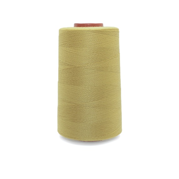 Нитки полиэстер 40/2 5000 ярд   Серебряная Нить желтый светлый 1138 – №1