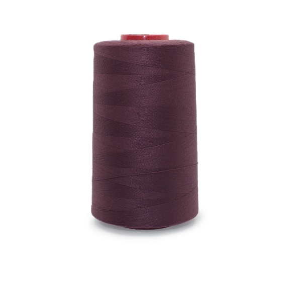 Нитки полиэстер 40/2 5000 ярд   mH бордовый темный 1124 – №1