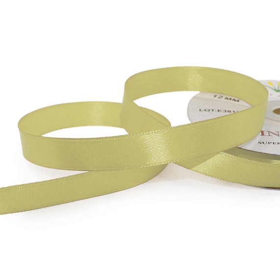 Лента атласная 12 мм  30 ярд Н золото 185 – №1