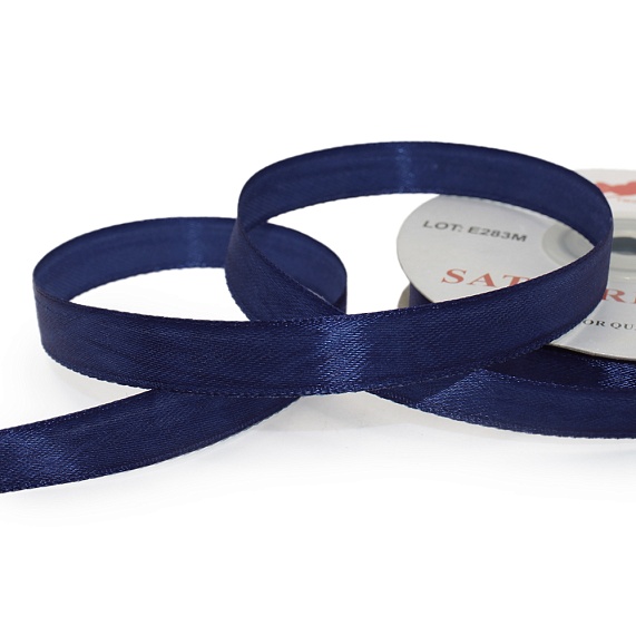 Лента атласная 12 мм  30 ярд Н синий темный 162 – №1