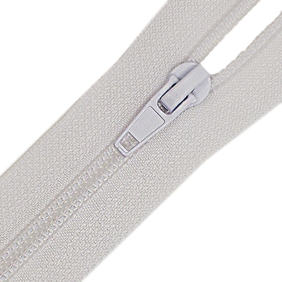 Молния спиральная 65 см Т5 разъемная  Лидер белый – №1