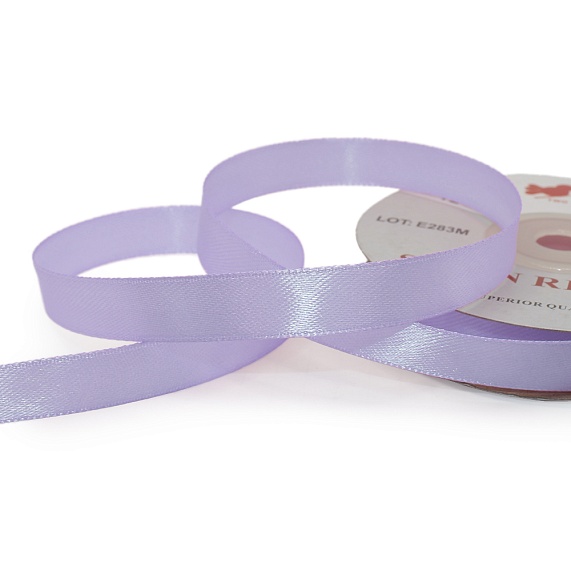 Лента атласная 12 мм  30 ярд Н сиреневый светлый 166 – №1