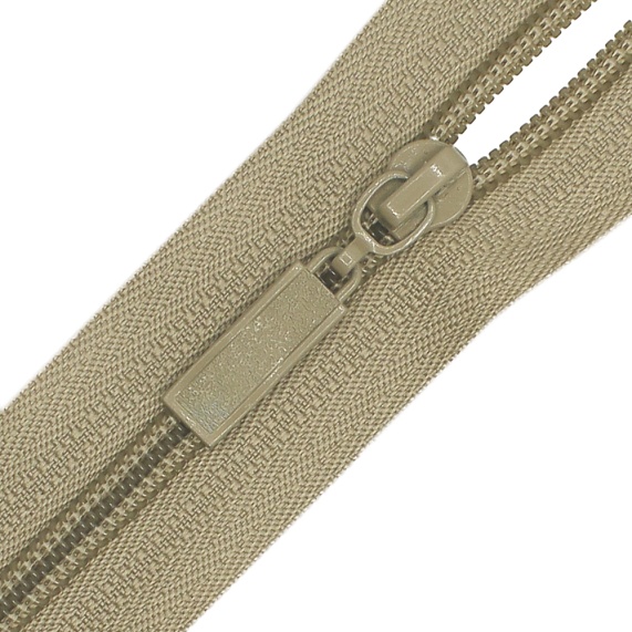 Молния спиральная 70 см Т5 разъемная  Лидер бежевый 128 – №1