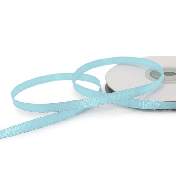 Лента атласная 6 мм  30 ярд Н голубой 143 – №1
