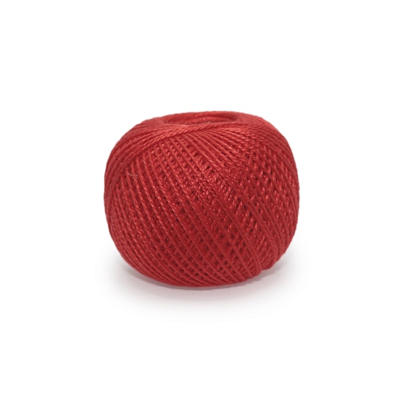 Нитки для рукоделия  Ирис  100% хлопок  150 м  ПНК им. Кирова красный 0810 – №1