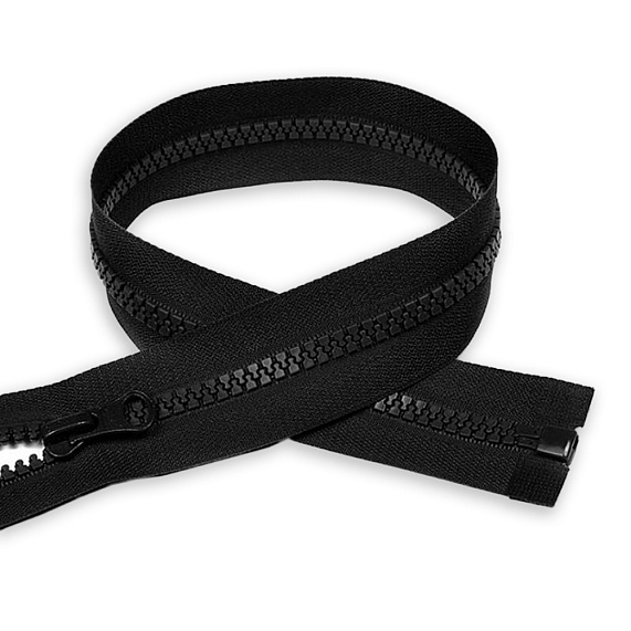 Молния тракторная 25 см Т5 неразъемная усиленное 1 замок  бегунок LOGO А черный – №1