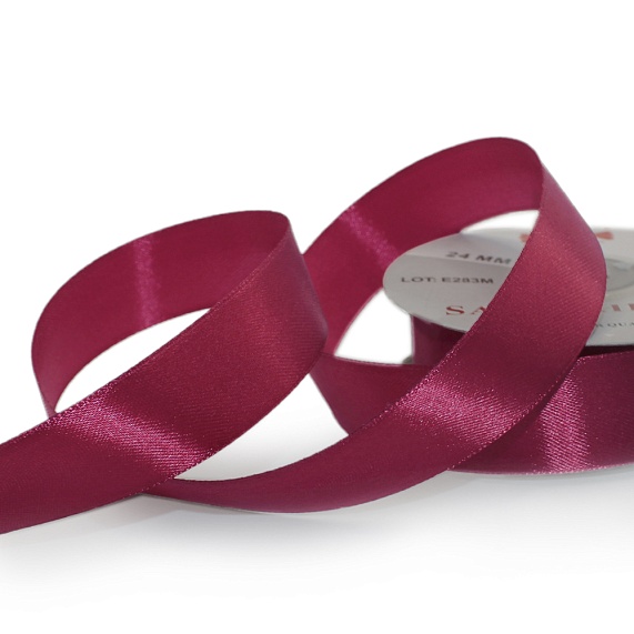 Лента атласная 25 мм  30 ярд Н красный 057 – №1