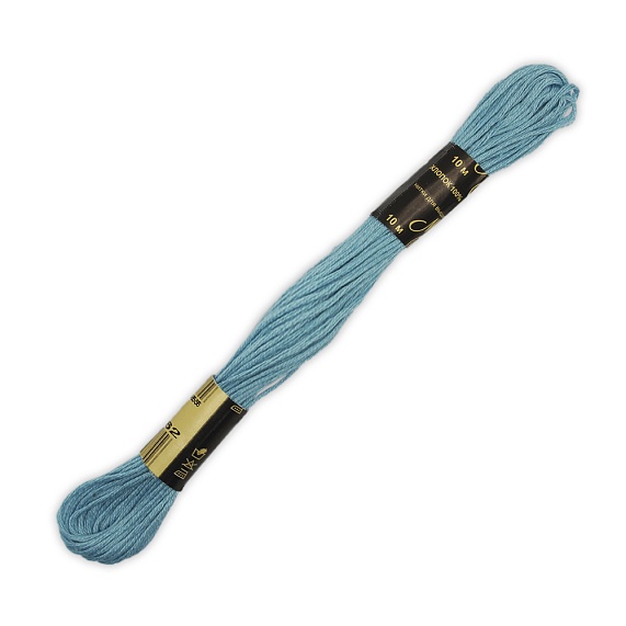 Нитки для рукоделия  Мулине  100% хлопок  10 м 12 шт ПНК им. Кирова серый 9262 – №1