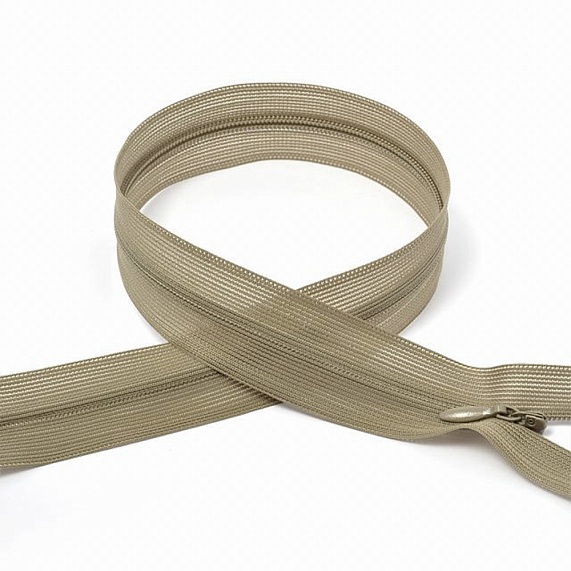 Молния потайная 50 см Т3, А бежевый темный 294 – №1