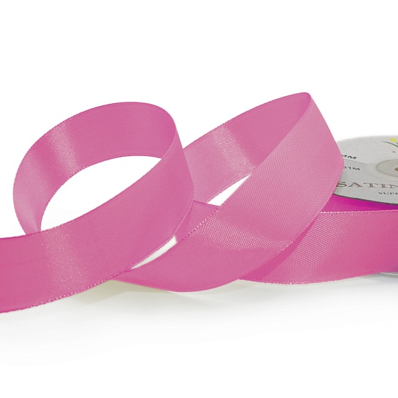 Лента атласная 25 мм  30 ярд Н розовый 050 – №1