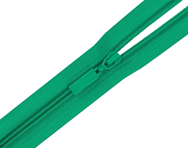 Молния спиральная 55 см Т5 разъемная  Лидер зеленый 393 – №1